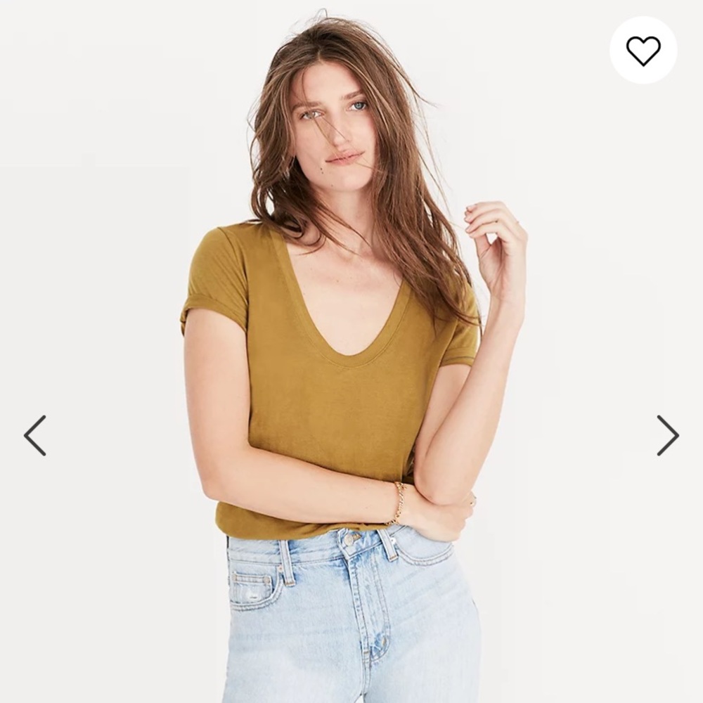 Madewell Alto Scoop Tee Size M